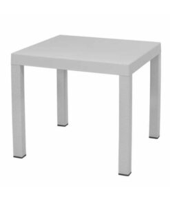 Plastic Square Table - Elite - 4 Seater - White