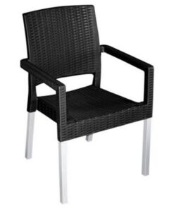 Plastic Chair - Ruby - Black