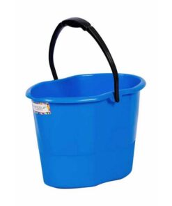 15L Plastic Bucket - Handle - No Lid - Pack of 5