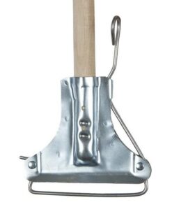 Metal Fan Mop Holder - Pine Handle - 1.2m