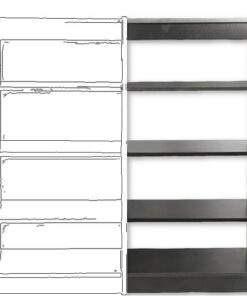 Steel Shelving 5 Shelves - Boltless - Add on Bay - 201 x 91.4 x 45.7 cm