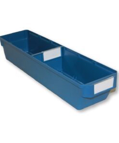 Shelf Bin - Loose Parts Warehouse Storage Container - Plastic - Small - 500mm - Blue