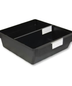 Shelf Bin - Loose Parts Warehouse Storage Container - Plastic - Bins, Dividers and Labels - Large - 300mm - Black - Pack of 20