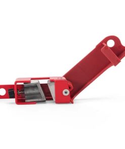 Lockout Circuit Breaker - Grip Tight - Medium - Steel - Red - 9 x 4.5 x 2cm