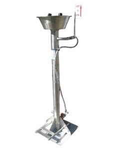Eyewash Safety Station - Foot and Hand Operated - Stand Alone - 30 x 30 x 110 cm