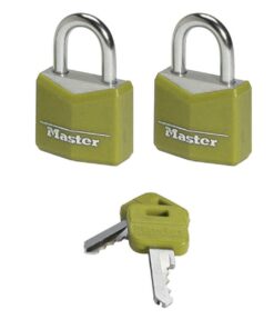Aluminium Padlock - Keyed - 20mm - Pack of 2 - MA350220-yellow