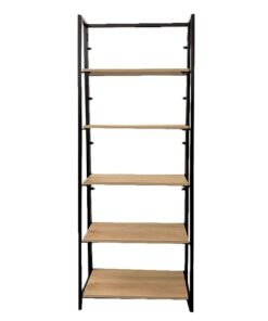 Shelving - 5 Tier - Wood and Steel - 65 x 32 x 166 cm - HH300109