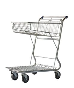 Steel Liquor Shopping Trolley - Medium Metal Mesh - 120L