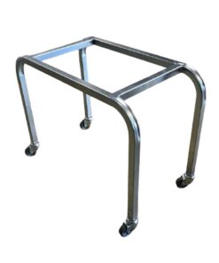 Steel Shopping Basket Stand - Including Castors - 65 x 34 x 40cm