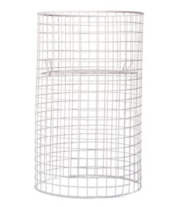 Steel Mesh Round Dump Bin - Adjustable Shelf - 97 X 60cm
