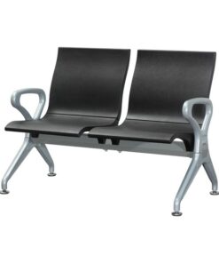 Airport Bench - Public Seating - Polyurethane - Indoor Use - Flat Packed - Two Seater - 117 x 67 x 87 cm