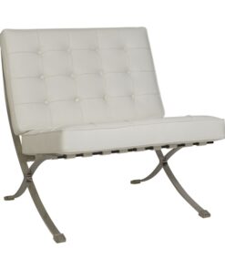 Single Seater Couch - Barcelona - Von Der Rohe - 1 Seater - Pleather - Colour Options