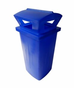 Litter Bin with Lid - Pavement - Plastic - 230L - 49 x 49 x 95 cm