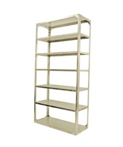 Bolted Shelving Steel Bay 7 Shelves - Uni-Angle - Seven Shelf Kit - Painted - 274.3 x 91.4 x 30.5 cm