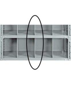 Bolted Shelving Steel Shelf Divider - Uni-Angle - Galvanised - 34.0 x 30.5 cm