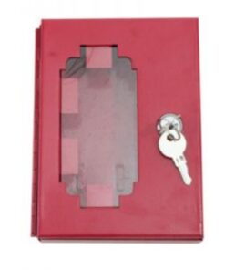 Break Glass Key Box - Metal - Square - 11.5 x 3 x 8.5cm