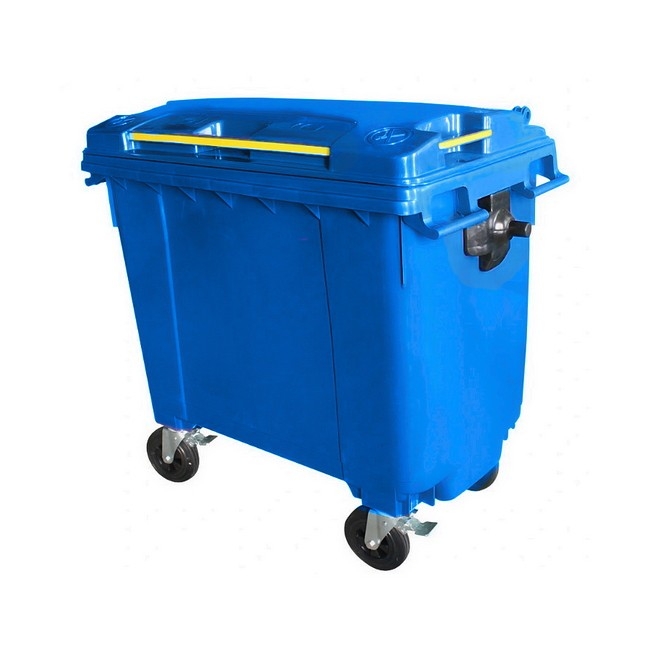 660L Wheelie Bin - 4 Wheel - Bulk Bin - Plastic - Blue