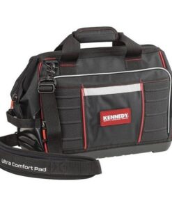 Kennedy Tool Tote Bag - Soft Fabric -Black - Shoulder Strap - 41 x 23 x 30 cm