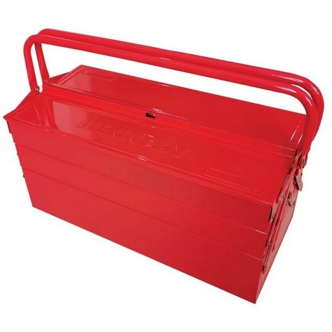 Kennedy Steel Cantilever Tool Box - 5 Compartments - Includes Foam Inserts - 47 x 22 x 25 cm