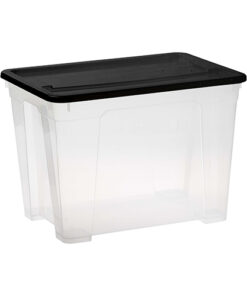 21 Litre Clear Storage Box – Assorted Colours