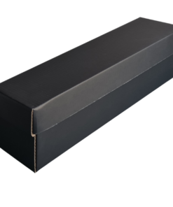 Base & Lid Box – Wine box – Black Kraft – 405 x 102 x 100mm (10 PACK)