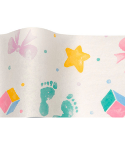 Baby Prints Wrapping Tissue (25 Sheet Pack)