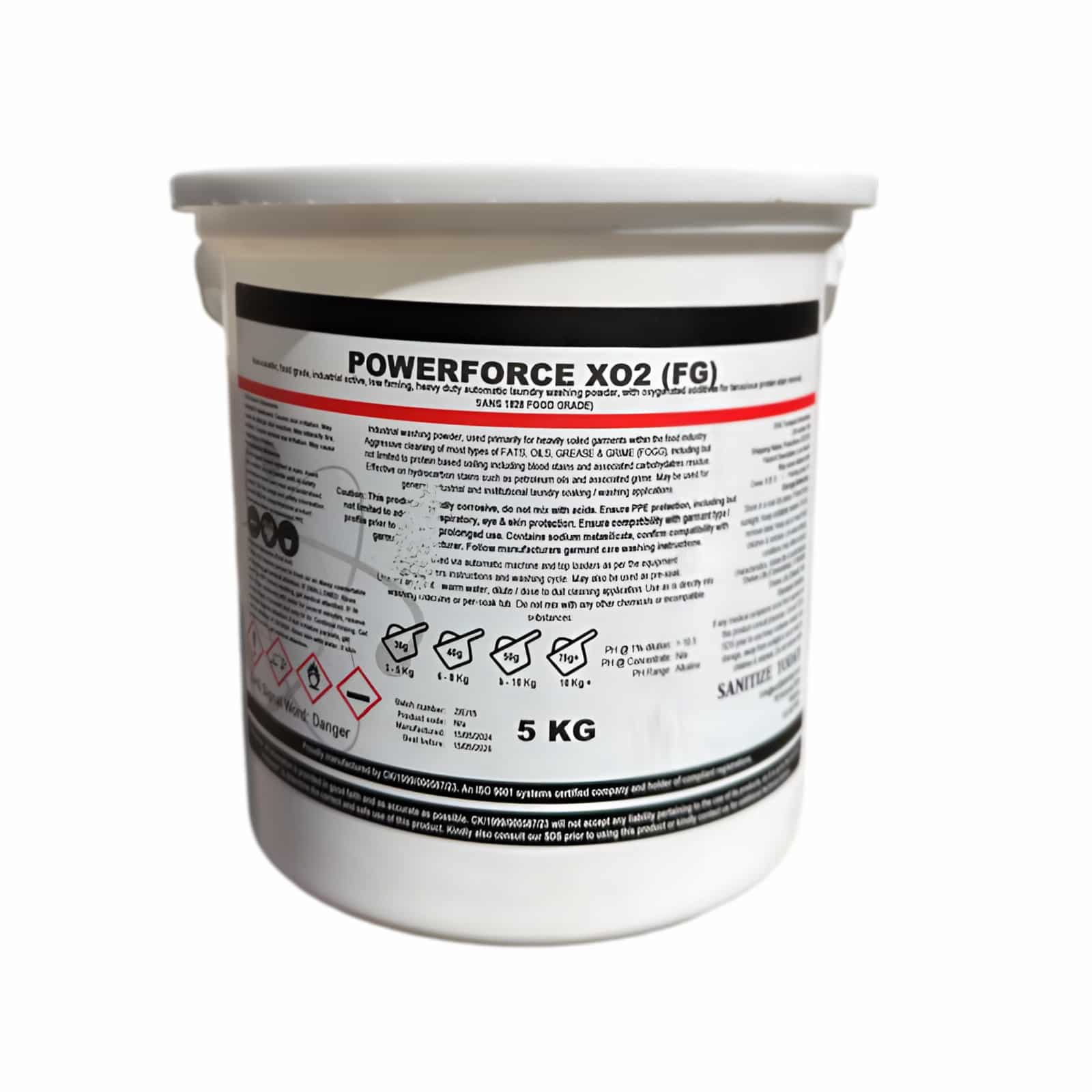 Power Force X02 Food Grade Washing Powder 5KG