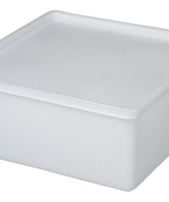 Bürkle All-Purpose Can Square, 3200 ml, Suitable for Freezing, 208x208x94 mm, PE Transparent