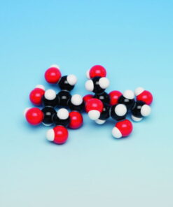 Molecular model PVC - Polyvinyl chloride 5 Monomer Units