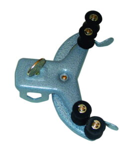 Buretten roller clamp steel, powder coated, with bosshead, for 1 burette