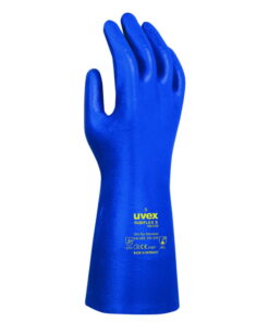 Uvex Protection Gloves RUBIFLEX S NB35B Nitrile Rubber (NBR) 35 cm, Size 9, Type 60224, Blue, Pair​