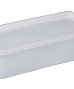 Bürkle All-Purpose Can Square, 1000 ml Suitable for Freezing, 207x103x64 mm, PE Transparent