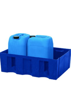 Asecos Drain Tray 714x525x235 mm PE, Payload 150 kg, Without Grating, Without Feet