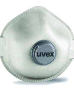 Uvex Respirators Silv-Air Classic 2312 FFP-3 with Valve, White, Pack of 15