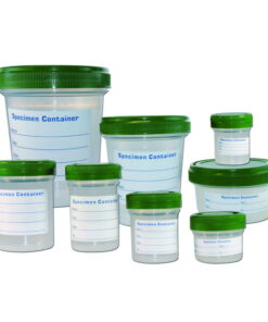 LLG Sample Containers 900 mL, PP with HDPE Screw Cap and Plain Label, Pack of 64