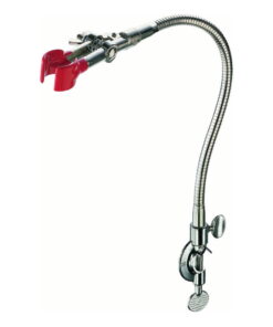 Usbeck Flexible Clamp with Rotating Socket, 12–25 mm, Nickel-Plated, Plastic-Coated