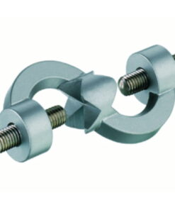 Carl Friedrich Usbeck Double Socket for Rods up to 16mm (Zinc Die-Cast, Powder Coated, Max. Ø Rod 16mm)