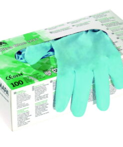 MAPA Disposable Gloves Solo 997, Blue, Size 9, Nitrile, Pack of 100