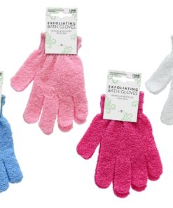 Exfoliating Gloves 1 pair Assorted Colours
