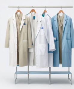 polyester lab coat