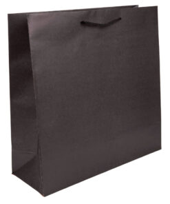 Black Giant paper carrier bag with cord handles