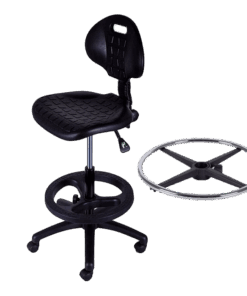 Industrial PU Draughtsman Chair