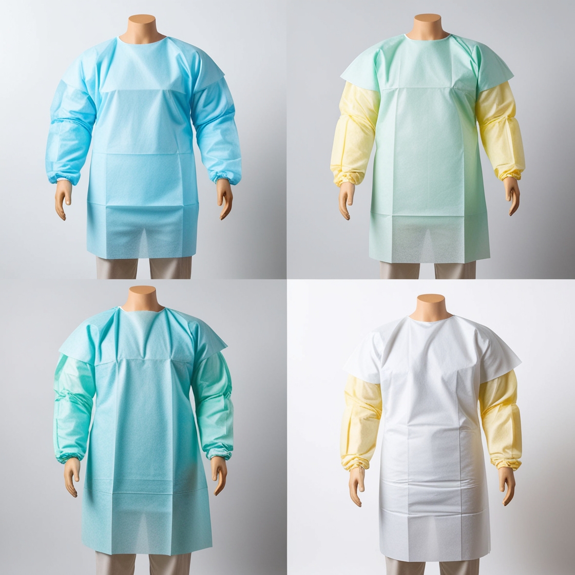 blue reusable Surgical gown