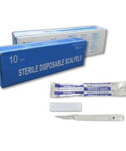 Disposable Sterile Scalpel Blade & Handle (10/Box)