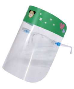 Alternative view of kiddies face shields