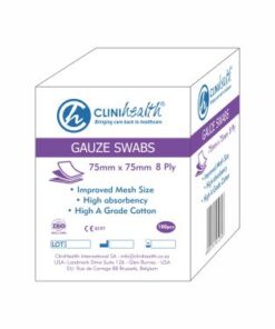 Gauze Swabs 75x75mm 8 ply CliniHealth – 100s