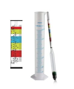 Triple Scale Alcohol-meter + 1 Measuring Cylinder