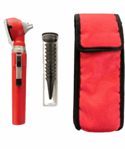fibre optic pocket otoscope – red