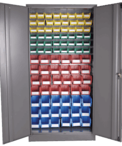 Louvre Panel & Linbin ® Storage Bin Cabinet Kit 1