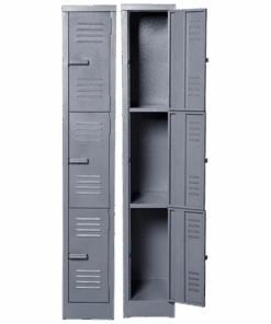 Solid Steel Locker Three Tier